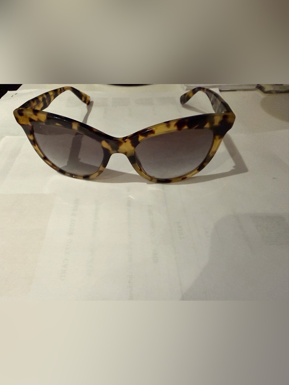Miu Tortoiseshell Square Sunglasses - Brown & Black